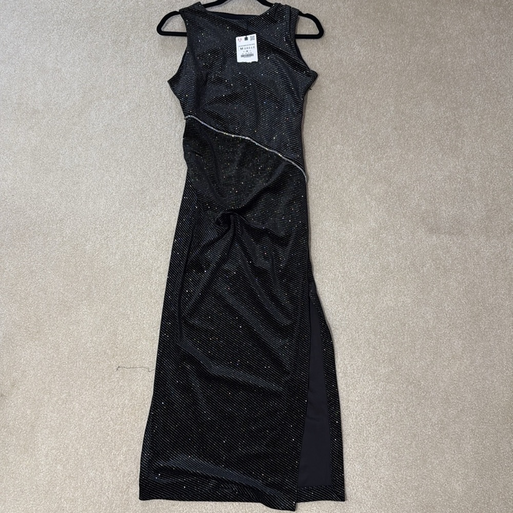 Zara Black  Dress with Subtle Sparkle size medium